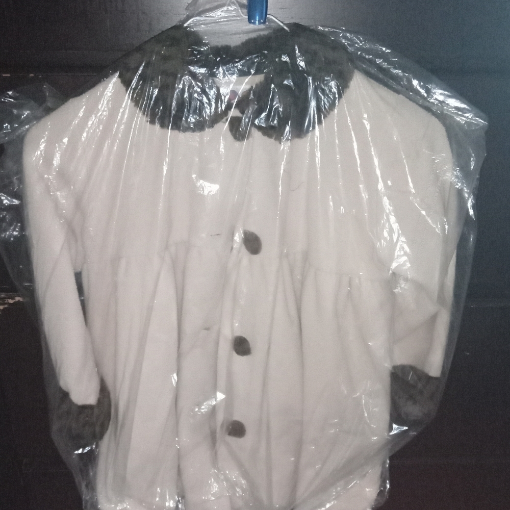 3T Pea Coat Dark Brown and Tan